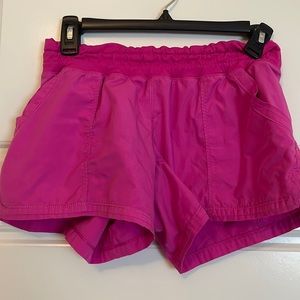 Lululemon hot pink shorts Size 2. Tag removed.
